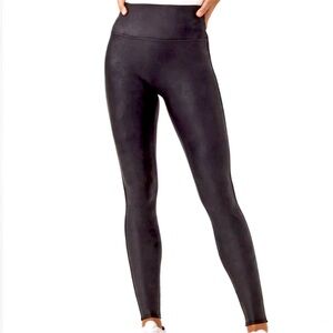 Spanx Faux leather Tummy control leggings size L